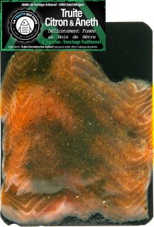 Truite de l'Ain Fumée affinée Citron & Aneth